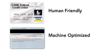 Human Friendly
Machine Optimized
 