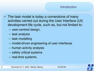 Towards Canonical Task Types for User Interface Design | PPT