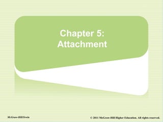 Chapter 5:
                    Attachment




McGraw-Hill/Irwin         © 2011 McGraw-Hill Higher Education. All rights reserved.
 