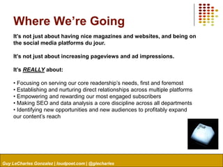 50 Ideas on Using Twitterfor Business#19. Don’t toot your own horn too much. (Man, I can’t believe I’m saying this. I do it all the time. – Side note: I’ve gotta stop tooting my own horn). Guy LeCharles Gonzalez | loudpoet.com | @glecharles