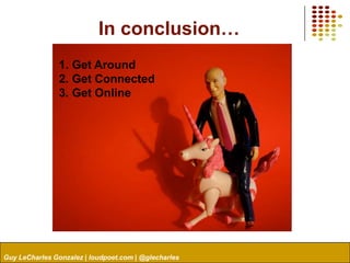Most companies can’t sustain social media engagement because they lack the internal editorial infrastructure to support it.They don’t have a content strategy.“Content strategy is, in fact, the next big thing”Kristina Halvorsonhttp://bit.ly/az7U68Guy LeCharles Gonzalez | loudpoet.com | @glecharles