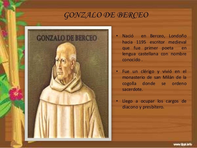 Resultado de imagen para GONZALO DE BERCEO