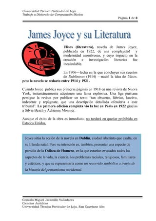 -60960560070      <br />Ulises (literatura), novela de James Joyce, publicada en 1922, de una complejidad  y modernidad asombrosas, y cuyo impacto en la creación e investigación literarias fue incalculable.<br />En 1906—fecha en la que concluyen sus cuentos de Dublineses (1914) —nació la idea de Ulises, pero la novela se redacto entre 1914 y 1921.   <br />                                                                                                                   Cuando Joyce  publica sus primeras páginas en 1918 en una revista de Nueva York, instantáneamente adquieren una fama explosiva. Una liga puritana persigue la revista por publicar un texto “tan obsceno, lúbrico, lascivo, indecente y repúgnate, que una descripción detallada ofendería a este tribunal”. La primera edición completa vio la luz en Paris en 1922 gracias a Silvia Beach y Adrienne Monnier.  <br />                                                                                                                                                                               Aunque el éxito de la obra es inmediato, no tardará en quedar prohibida en Estados Unidos.<br />Joyce sitúa la acción de la novela en Dublín, ciudad laberinto que exalta, en su Irlanda natal. Pero su intención es, también, presentar una especie de parodia de la Odisea de Homero, en la que estarían evocados todos los aspectos de la vida, la ciencia, los problemas raciales, religiosos, familiares y estéticos, y que se representaría como un recorrido simbólico a través de la historia del pensamiento occidental.<br />Toda la acción tiene lugar en un solo día, el 16 de julio de 1904, en el que Leopoldo Bloom (Ulises), Molly  Bloom (Penélope) y el joven Stephen Dedalus (Telémaco) deambulan y se buscan a través de Dublín, donde todos los lugares( escuelas, hospitales, bares, bibliotecas, etcétera) están  relacionados con otros nombres de parecido procedentes de la antigüedad. De esta forma se organiza un conjunto de situaciones y personajes a lo largo de un viaje iniciático, y una materia verbal infinita. Gracias a su talento, el monologo interior se convierte en Joyce  es un instrumento capaz de dar cuenta de la trama de la existencia. La sintaxis se libera de todos sus moldes y la composición es  la de una inmensa partitura musical basada en la analogía, que se refleja hasta el infinito, entre el mundo profano y el sagrado, entre el pensamiento pagano y el cristiano. Además, Joyce convulsiona todo lo sistemas temporales sobre los que se funda la narración y,  gracias al humor, aborda los temas más difíciles o escandalosos uniendo en un mismo movimiento la profanación  y lo cómico.<br />Dispositivo:ZócaloICSPAdapt.PICs:12C508, 12C508A, 12C509, 12C509A, 12CE518, 12CE519, 12C671, 12C672, 12CE673, 12CE674, 16C61, 16C62A, 12C62B, 12F629, 12F675, 16C63, 12C63A, 16C64A, 16C65A, 16C65B, 16C66, 16C67, 16C71, 16C72, 12C72A, 16C73A, 16C73B, 16C74A, 16C74B, 16C76, 16C77, 16F83, 16C84, 16F84, 16F84A, 16C433, 16C505, 16C620, 16C621, 16C622, 16C622A, 16F627, 16F628, 16C715, 16F870, 16F871, 16F872, 16F873, 16F874, 16F876, 16F877, 16C923, 16C924, 18F242, 18F252, 18F258, 18F442, 18F452, 18F458 SISINO24C01A, 24C02, 24C04, 24C08, 24C16, 24C32, 24C64, 24C128, 24C256, 24C512SINONO59C11, 59C22, 59C13NONOSIMDA2062NVM3060NONOSI93C06, 93C46, 93C56, 93C57, 93C66, 93C76, 93C86NONOSIAK6480, CXK1011, CXK1012, CXK1013, PDG011, TC89101, TC89102NONOSIP87LPC764, P87LPC767, P87LPC768NOSISI<br />                           Pirámide de Kelsen<br />con 100Ω ⟶ PL= VL2RL= 909.073mV2100Ω=8.26×10-6mW<br />