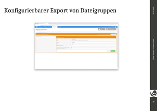 Konfigurierbarer Export von Dateigruppen
60
Oliver
Paetzel,
intranda
GmbH
22.09.2020
 