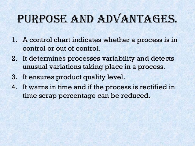 Control Chart Advantages