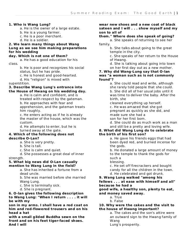 Good Earth Unit Test