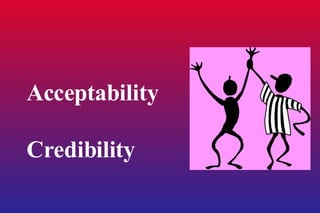 Acceptability Credibility 