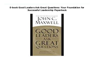 E-book Good Leaders Ask Great Questions: Your Foundation for
Successful Leadership Paperback
Download Here https://directbook11.blogspot.com/?book=145554809X John Maxwell, America's #1 leadership authority, has mastered the art of asking questions, using them to learn and grow, connect with people, challenge himself, improve his team, and develop better ideas. Questions have literally changed Maxwell's life. In GOOD LEADERS ASK GREAT QUESTIONS, he shows how they can change yours, teaching why questions are so important, what questions you should ask yourself as a leader, and what questions you should be asking your team. Maxwell also opened the floodgates and invited people from around the world to ask him any leadership question. He answers seventy of them--the best of the best--including . . . What are the top skills required to lead people through difficult times? How do I get started in leadership? How do I motivate an unmotivated person? How can I succeed working under poor leadership? When is the right time for a successful leader to move on to a new position? How do you move people into your inner circle? No matter whether you are a seasoned leader at the top of your game or a newcomer wanting to take the first steps into leadership, this book will change the way you look at questions and improve your leadership life. Download Online PDF Good Leaders Ask Great Questions: Your Foundation for Successful Leadership, Download PDF Good Leaders Ask Great Questions: Your Foundation for Successful Leadership, Read Full PDF Good Leaders Ask Great Questions: Your Foundation for Successful Leadership, Read PDF and EPUB Good Leaders Ask Great Questions: Your Foundation for Successful Leadership, Download PDF ePub Mobi Good Leaders Ask Great Questions: Your Foundation for Successful Leadership, Downloading PDF Good Leaders Ask Great Questions: Your Foundation for Successful Leadership, Download Book PDF Good Leaders Ask Great Questions: Your Foundation for Successful Leadership, Download online Good Leaders Ask Great
Questions: Your Foundation for Successful Leadership, Download Good Leaders Ask Great Questions: Your Foundation for Successful Leadership John C. Maxwell pdf, Read John C. Maxwell epub Good Leaders Ask Great Questions: Your Foundation for Successful Leadership, Read pdf John C. Maxwell Good Leaders Ask Great Questions: Your Foundation for Successful Leadership, Read John C. Maxwell ebook Good Leaders Ask Great Questions: Your Foundation for Successful Leadership, Read pdf Good Leaders Ask Great Questions: Your Foundation for Successful Leadership, Good Leaders Ask Great Questions: Your Foundation for Successful Leadership Online Download Best Book Online Good Leaders Ask Great Questions: Your Foundation for Successful Leadership, Read Online Good Leaders Ask Great Questions: Your Foundation for Successful Leadership Book, Download Online Good Leaders Ask Great Questions: Your Foundation for Successful Leadership E-Books, Download Good Leaders Ask Great Questions: Your Foundation for Successful Leadership Online, Download Best Book Good Leaders Ask Great Questions: Your Foundation for Successful Leadership Online, Read Good Leaders Ask Great Questions: Your Foundation for Successful Leadership Books Online Read Good Leaders Ask Great Questions: Your Foundation for Successful Leadership Full Collection, Download Good Leaders Ask Great Questions: Your Foundation for Successful Leadership Book, Read Good Leaders Ask Great Questions: Your Foundation for Successful Leadership Ebook Good Leaders Ask Great Questions: Your Foundation for Successful Leadership PDF Read online, Good Leaders Ask Great Questions: Your Foundation for Successful Leadership pdf Read online, Good Leaders Ask Great Questions: Your Foundation for Successful Leadership Download, Download Good Leaders Ask Great Questions: Your Foundation for Successful Leadership Full PDF, Download Good Leaders Ask Great Questions: Your Foundation for Successful
Leadership PDF Online, Download Good Leaders Ask Great Questions: Your Foundation for Successful Leadership Books Online, Download Good Leaders Ask Great Questions: Your Foundation for Successful Leadership Full Popular PDF, PDF Good Leaders Ask Great Questions: Your Foundation for Successful Leadership Read Book PDF Good Leaders Ask Great Questions: Your Foundation for Successful Leadership, Read online PDF Good Leaders Ask Great Questions: Your Foundation for Successful Leadership, Download Best Book Good Leaders Ask Great Questions: Your Foundation for Successful Leadership, Download PDF Good Leaders Ask Great Questions: Your Foundation for Successful Leadership Collection, Read PDF Good Leaders Ask Great Questions: Your Foundation for Successful Leadership Full Online, Read Best Book Online Good Leaders Ask Great Questions: Your Foundation for Successful Leadership, Download Good Leaders Ask Great Questions: Your Foundation for Successful Leadership PDF files
 