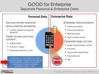 They are looking to consolidate the number of devices they carry