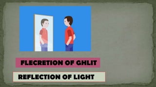REFLECTION OF LIGHT
FLECRETION OF GHLIT
 