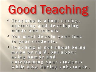 Good Teaching | PPT