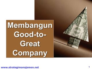 1
www.strategimanajemen.net
Membangun
Good-to-
Great
Company
 