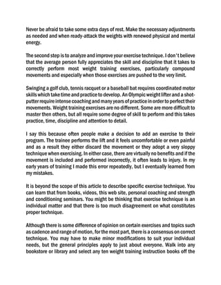 Good workouts bad workouts | PDF