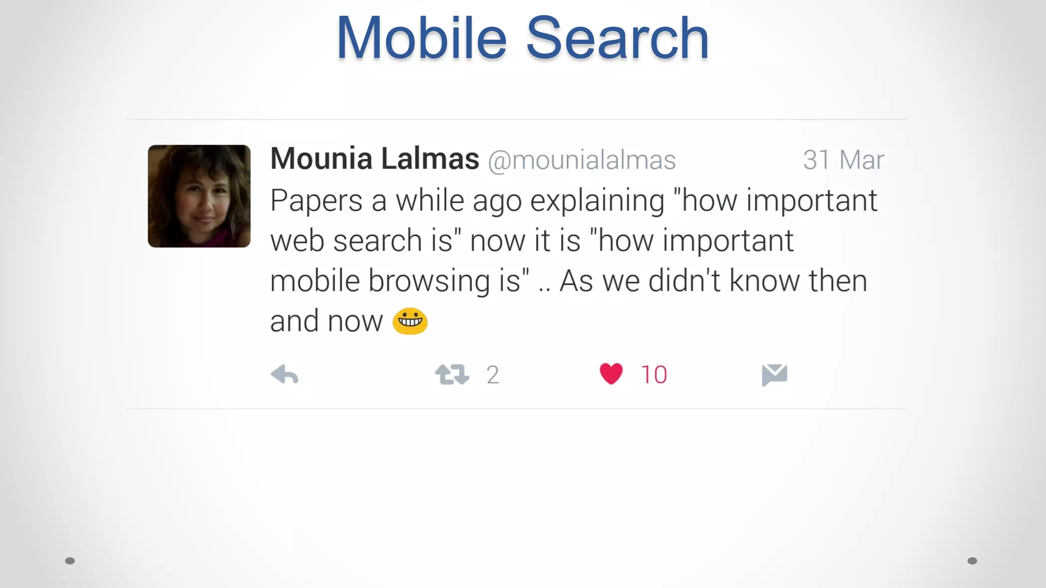 Mobile Search
 