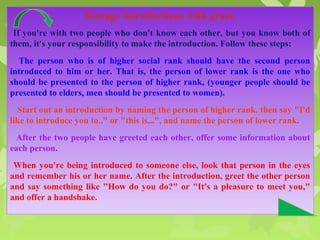 Introduction Manner Good and bad manners | PPT
