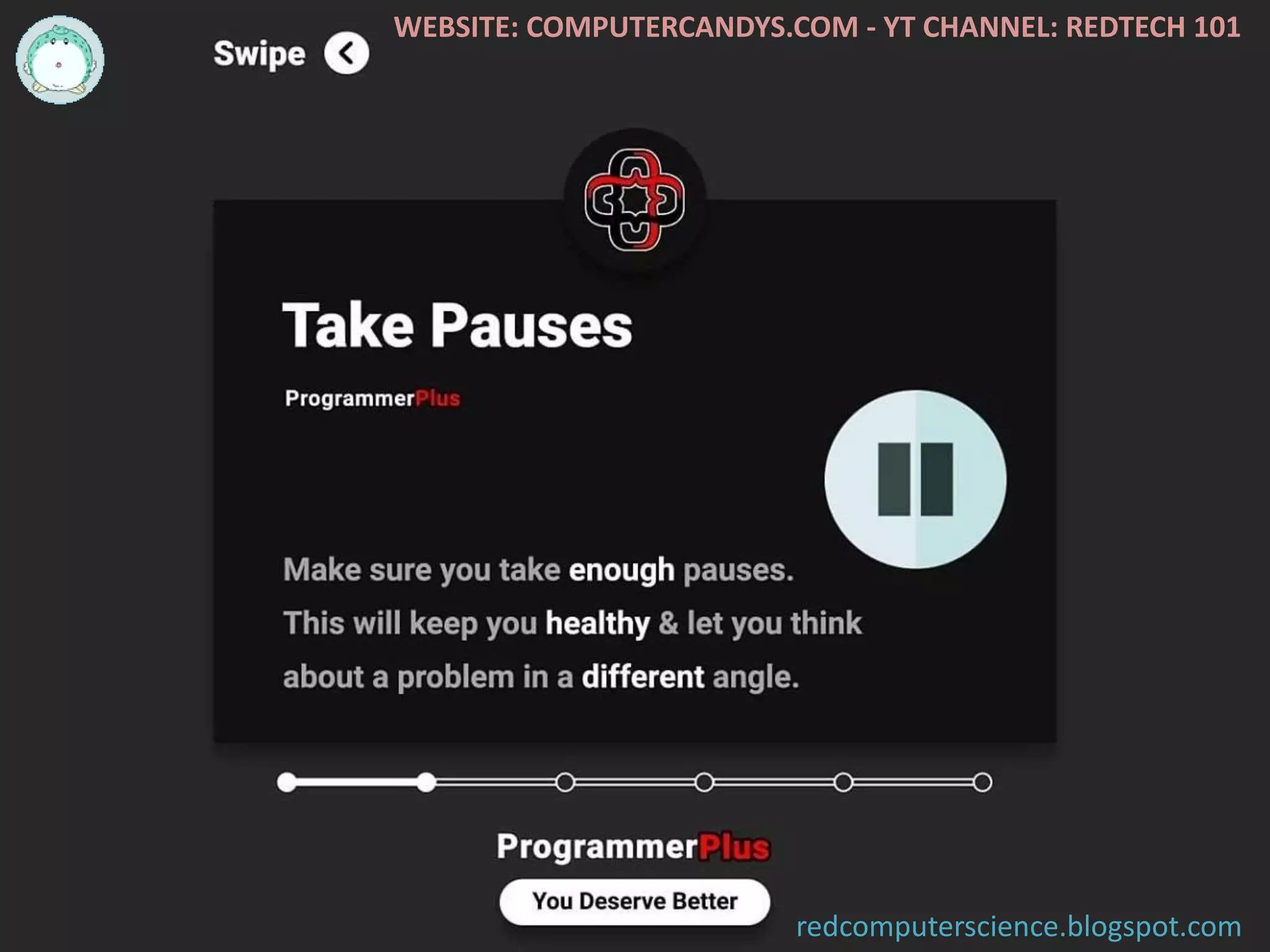 WEBSITE: COMPUTERCANDYS.COM - YT CHANNEL: REDTECH 101
redcomputerscience.blogspot.com
 