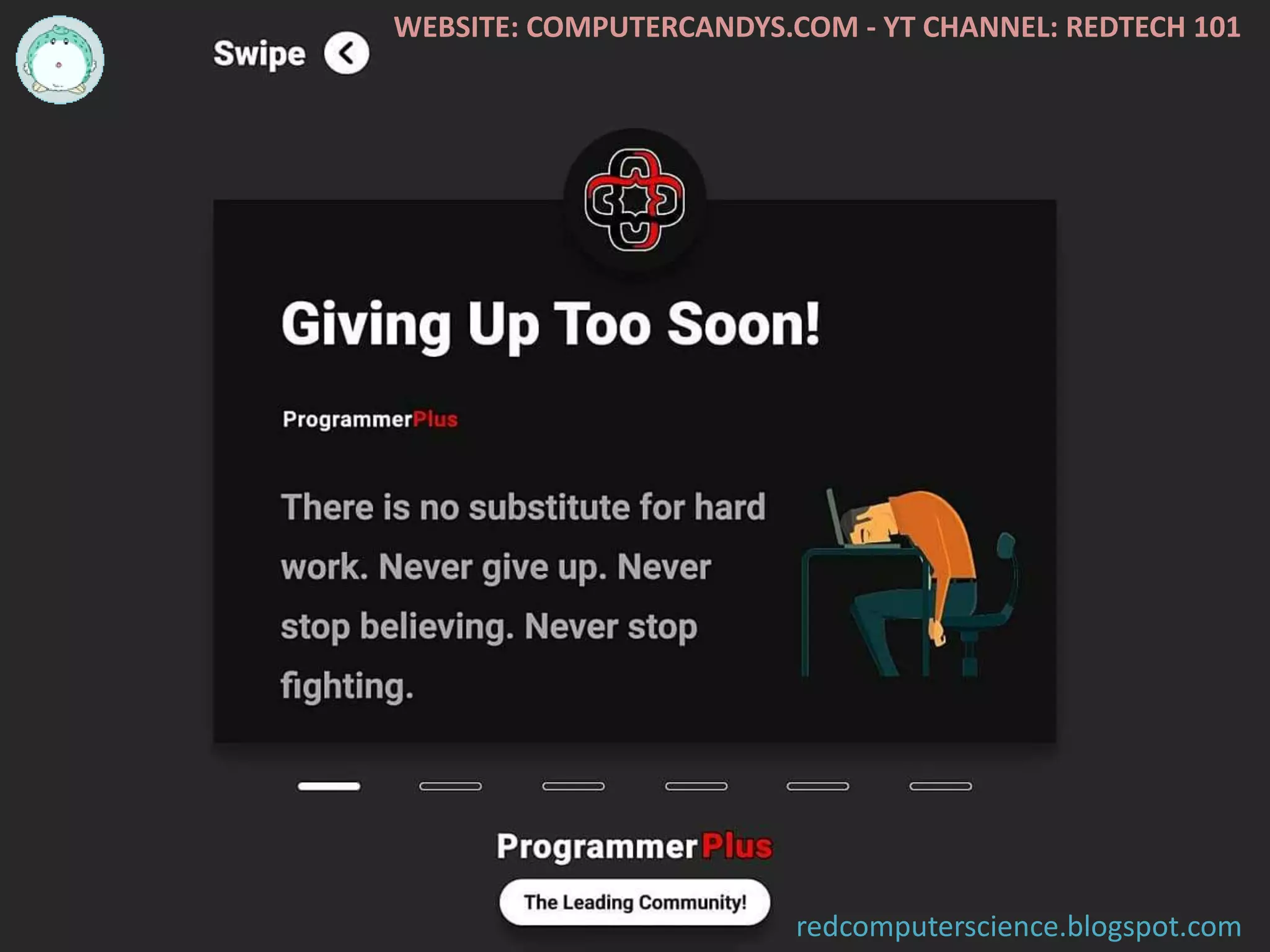 WEBSITE: COMPUTERCANDYS.COM - YT CHANNEL: REDTECH 101
redcomputerscience.blogspot.com
 