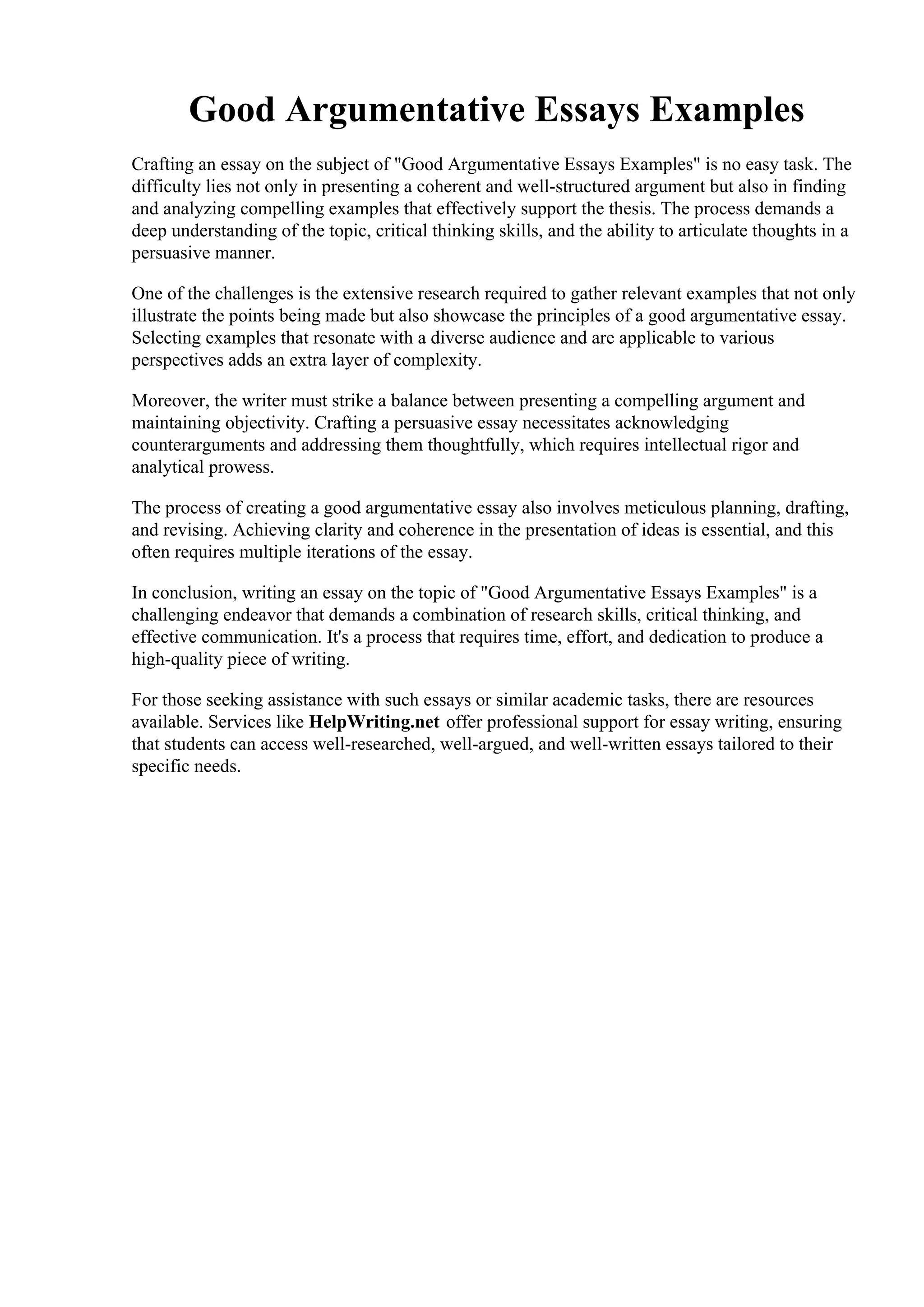 Good Argumentative Essays Examples.pdf