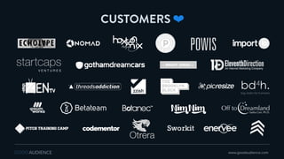 CUSTOMERS ❤
www.goodaudience.com
 