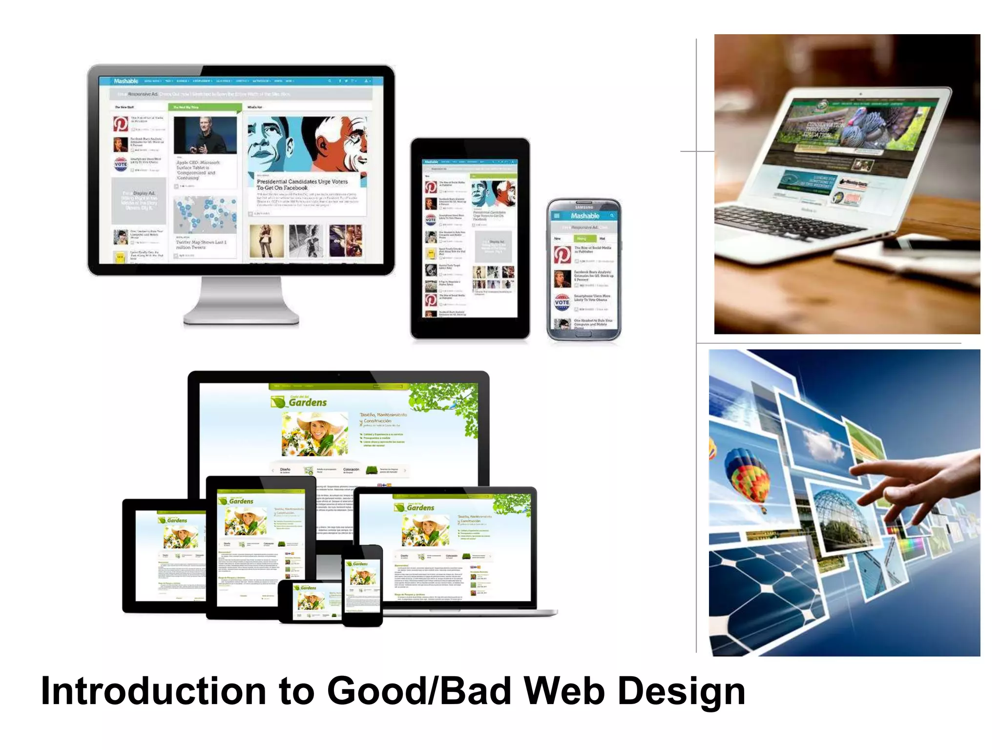 Introduction to Good/Bad Web Design