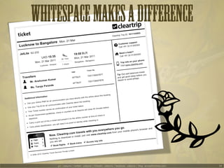 WHITESPACE MAKES A DIFFERENCE




                                                                                    R
  ...