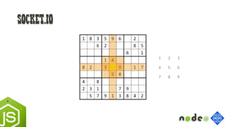 Socket.io
1 2 3
4 5 6
7 8 9
 