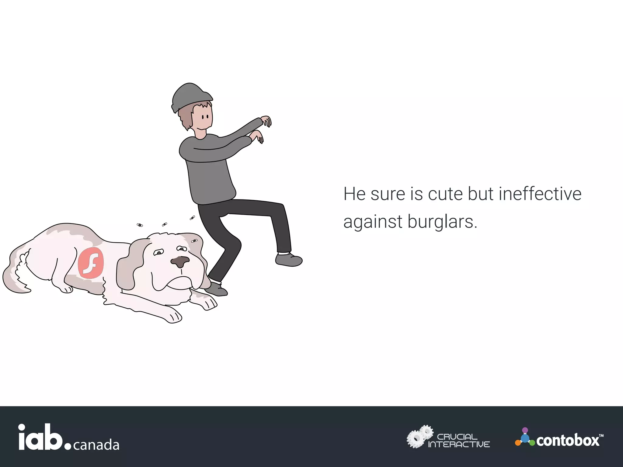 He sure is cute but ineffective
against burglars.
 