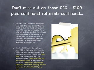 Empower Network.com
How to get paid when your not working, on
    automatic - you read me right ;-)

    The 3rd and last business to join.
 