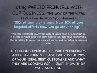 Maximizing E.N. payouts
 After you sign up with the $25 membership you can then look
   forward to building your way up to the $15k formula. Just
remember to sign up for these other services out of the proﬁts
  you have made from your business so this remains easy and
                  fun for everybody involved.


    1st: Inner Circle. Make $100 per referral
   2nd:Costa Rica.      Make $500 per referral
  3rd: 15k per formula. Make $1,000 per referral
 