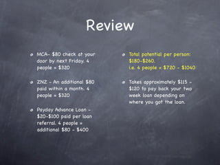 Implementing Pareto’s
                Principles
   TO JOIN FREE GO TO THE LINK AT THE END OF THE PRESENTATION.

 Joining your friends and family together, marketing online, using businesses
   that are easy to automate and that pay big payouts are all examples of
            “GoodBye925” implementing the ways of The Vital Few.

EXPECT to see a gradual increase in the income your bringing in every week.
That said, we’ve designed this for you to do “no” selling and “no” chasing. With
this all you do is share and leave it at that. Our system will do the rest for
you. So don’t try and hit a home run with every person you show this to (too
much effort). Only share this opportunity with people when they ask for it
or clearly need it. If you take this advice this will be one of the easiest most
          exciting ways to earn an income you have ever experienced.
 