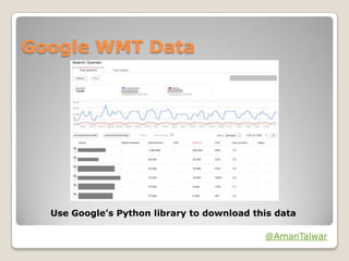 Google WMT Data

Use Googles Python library to download this data
@AmanTalwar

 