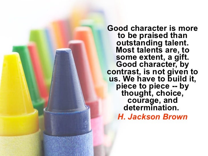 Good Characterfood For Thought - 