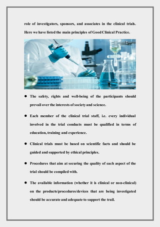 Good clinical practice and its principles | PDF