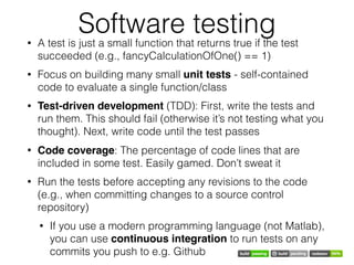 Improving the accuracy and reliability of data analysis code | PDF