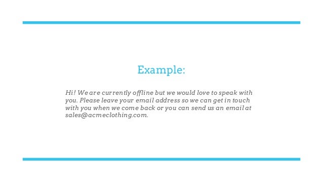 give example of good customer service