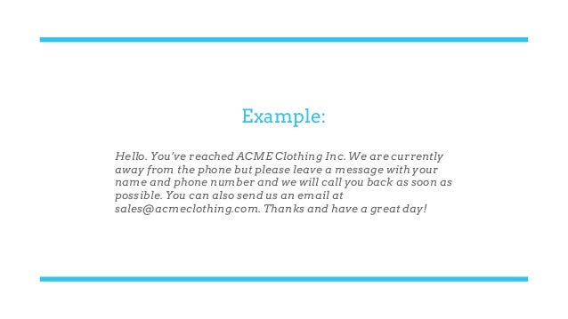 give example of good customer service