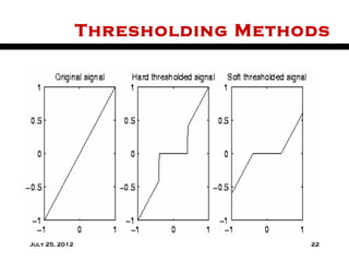 Thresholding Methods




July 25, 2012                     22
 