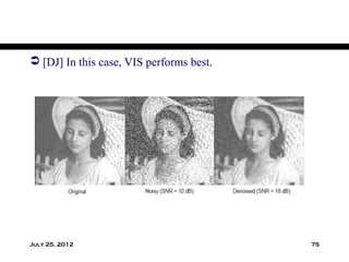  [DJ] In this case, VIS performs best.




July 25, 2012                             75
 