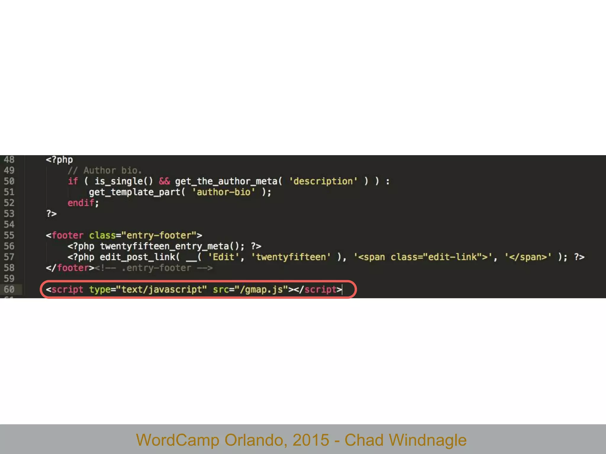 WordCamp Orlando, 2015 - Chad Windnagle
 