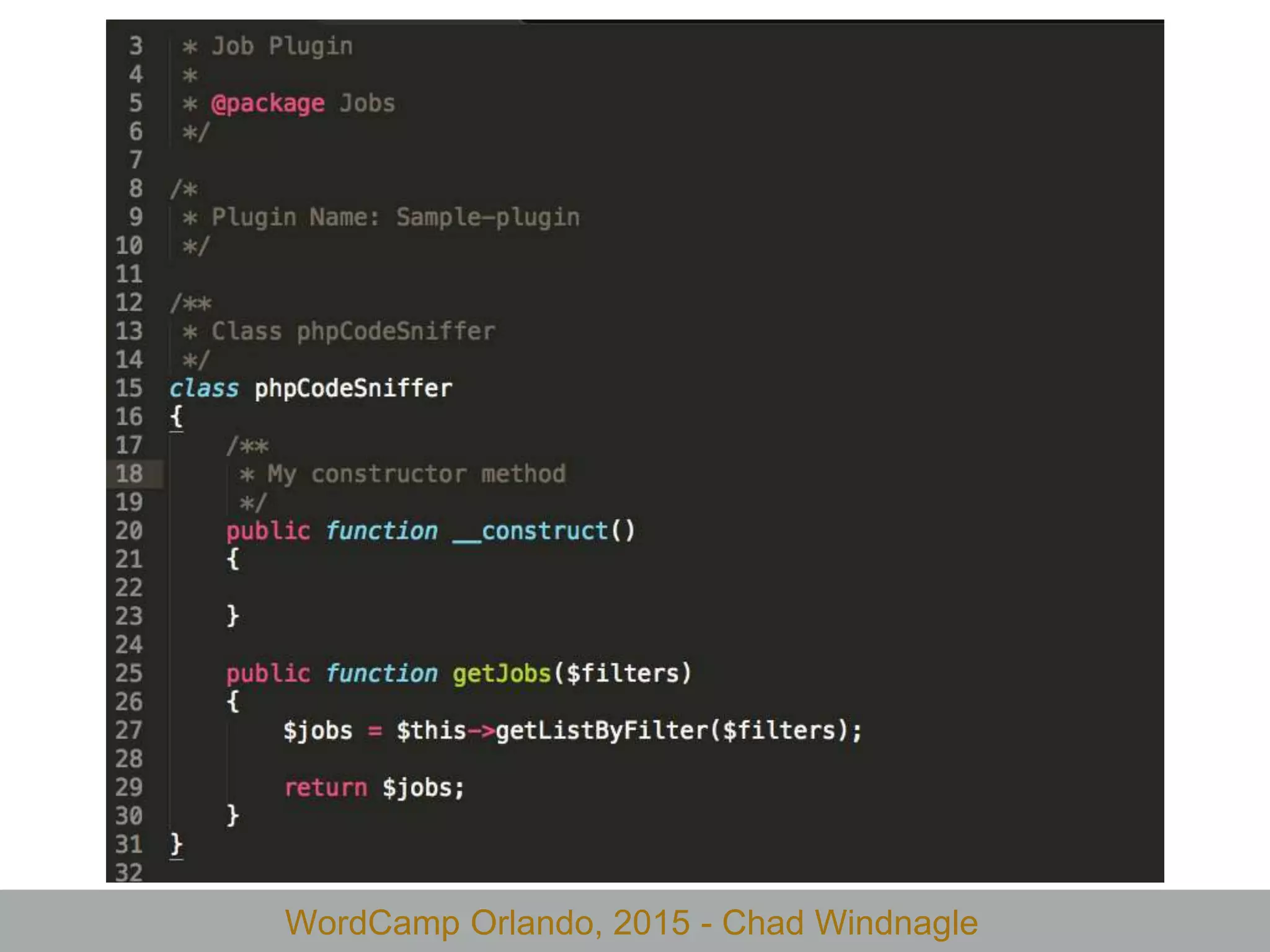 WordCamp Orlando, 2015 - Chad Windnagle
 