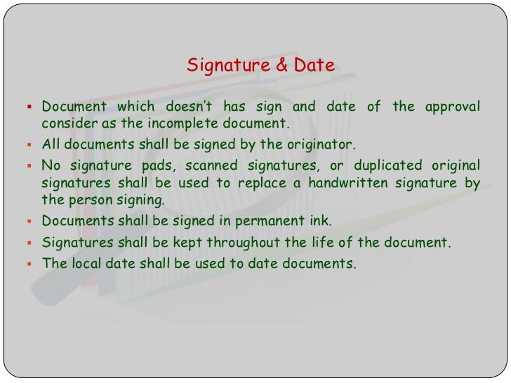 Good documentation practice