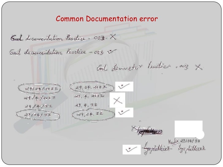 Good documentation practice