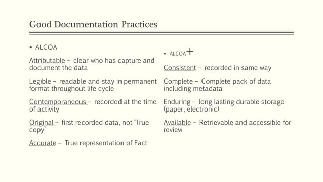 Good Documentation Practices | PPTX