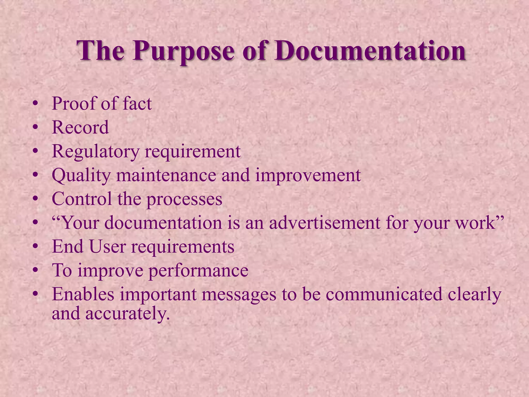 Good Documentation Practice | PPT