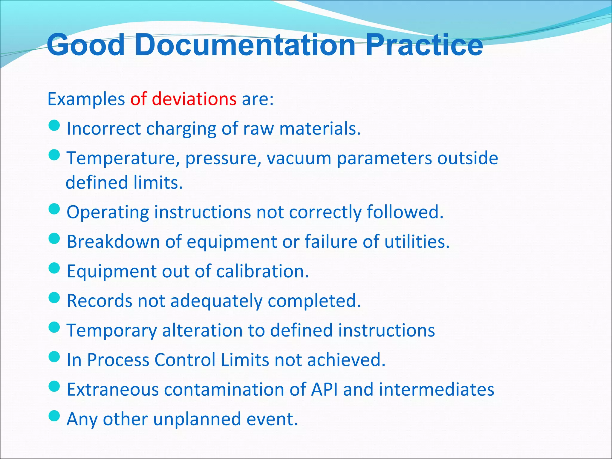 Good Documentation Practice | PPT