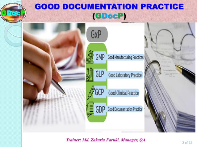 Good Documentation Practice (GDocP).pdf - 21 Cfr Good Documentation Practices Pdf
