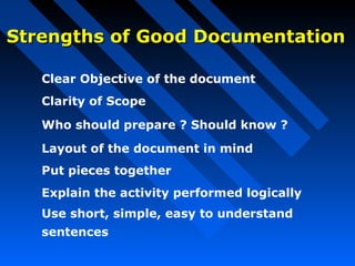 Good documentation practices | PPT