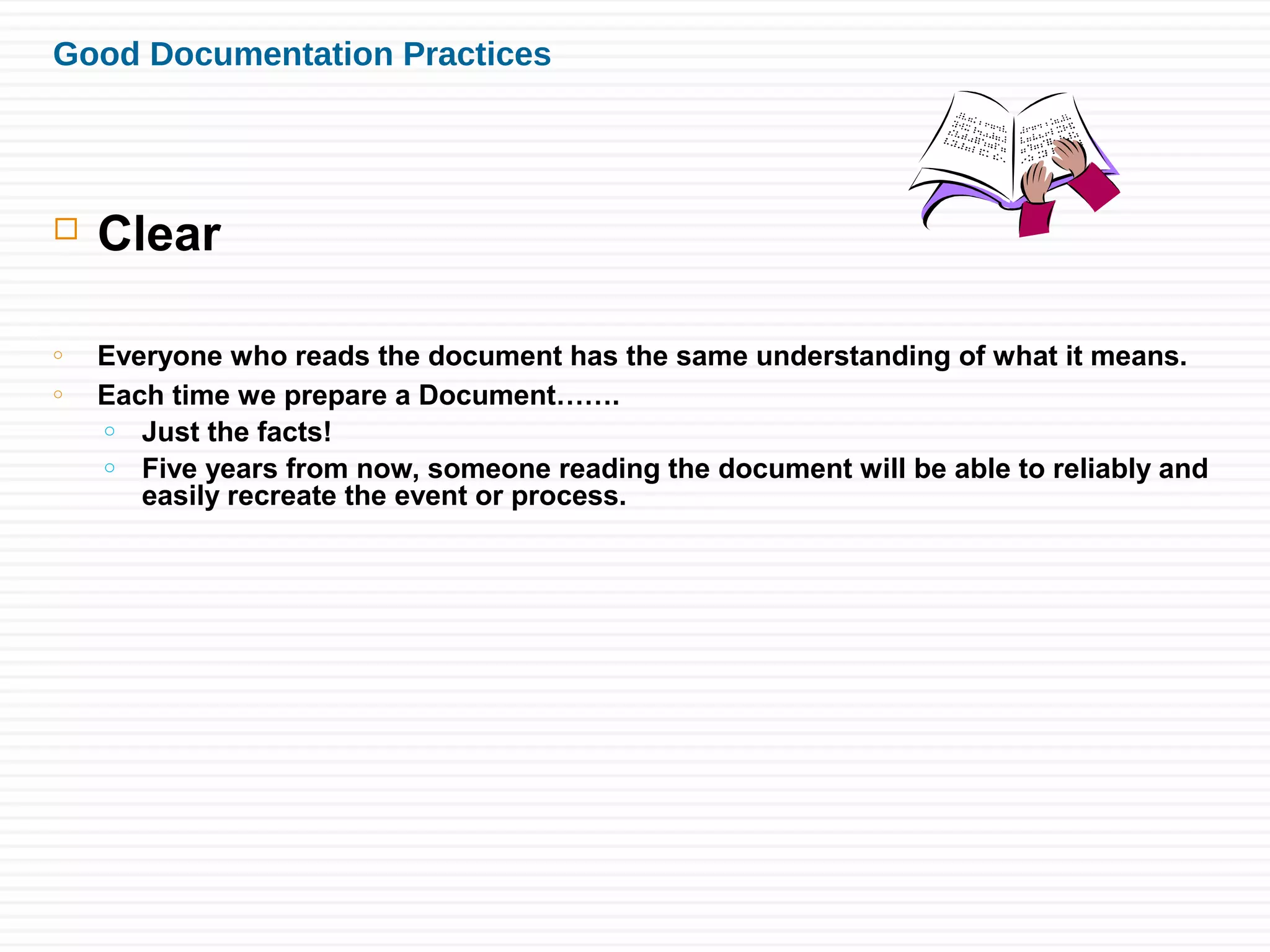 Good documentation practices | PPT