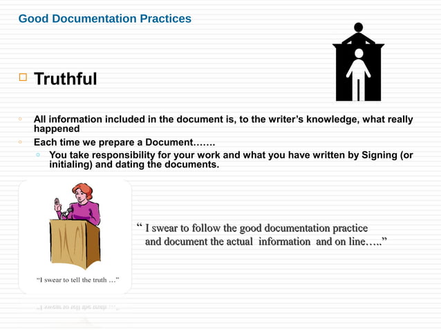 Good documentation practices | PPT