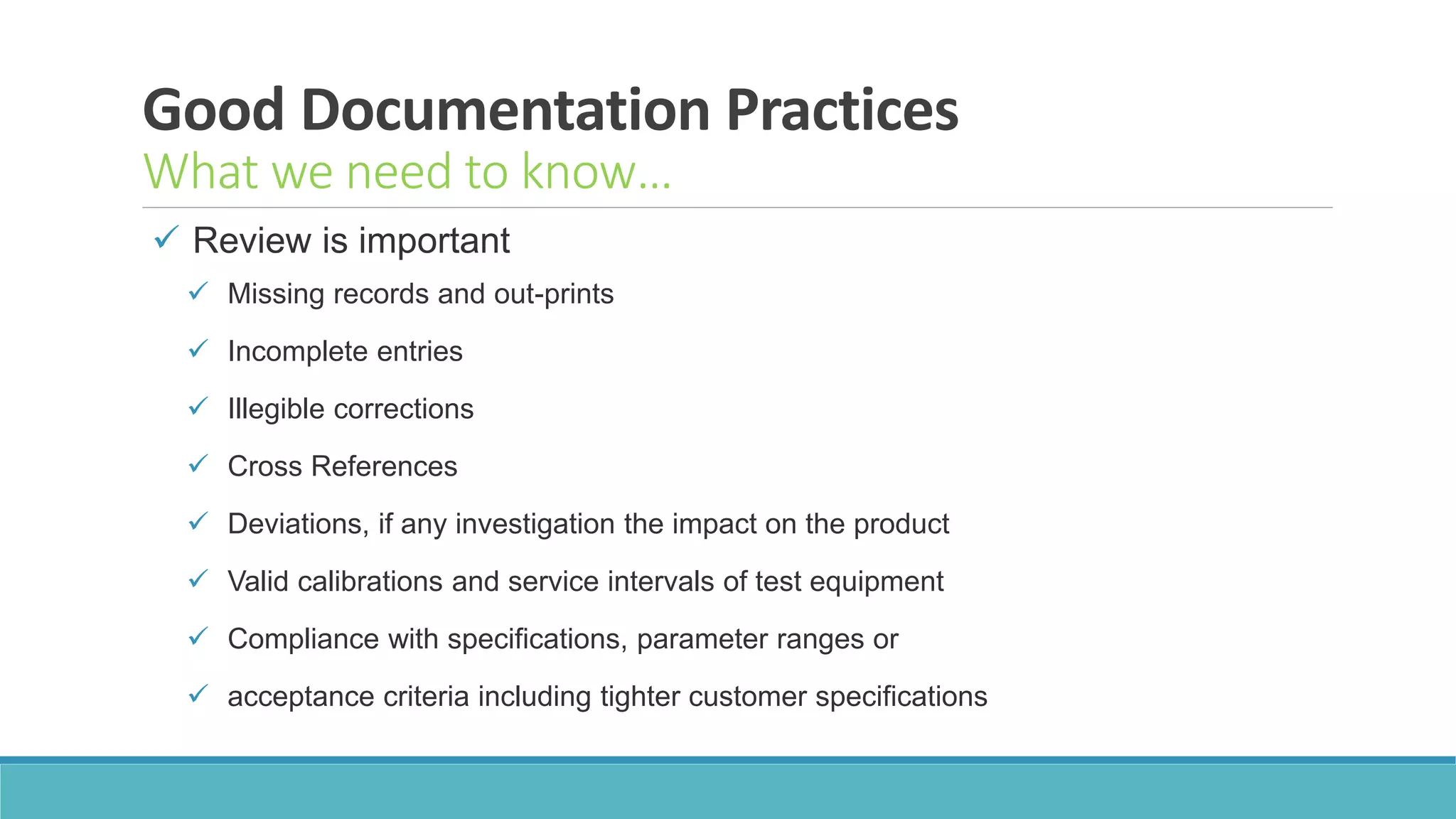 Good documentation practices | PPTX